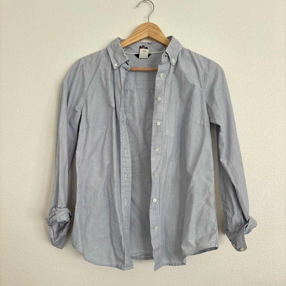 J. Crew Fitted Striped Button Down